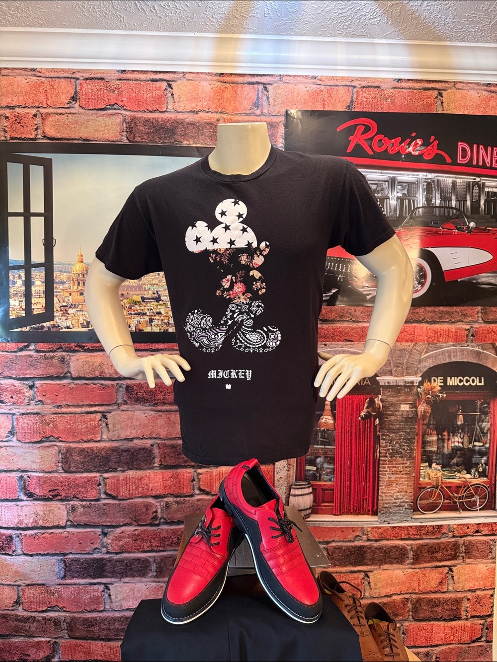 Disney  Cotton T-Shirt with Printed Label